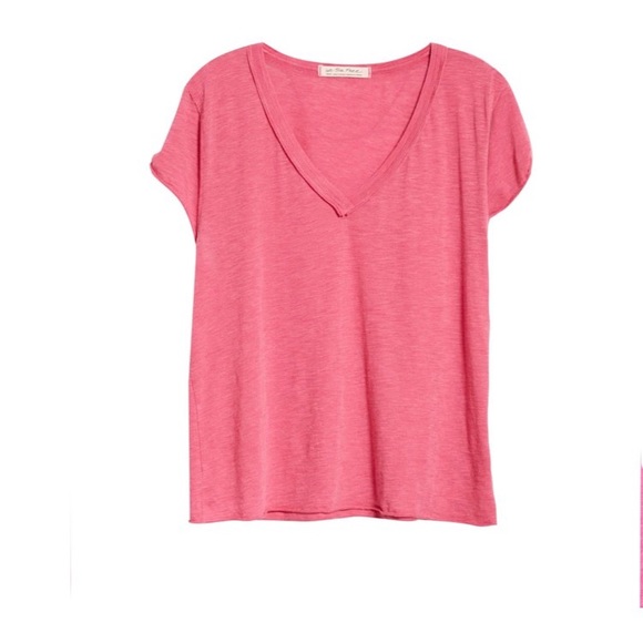 NWT Free People Kaylen Cotton Blend Tee - Picture 2 of 6